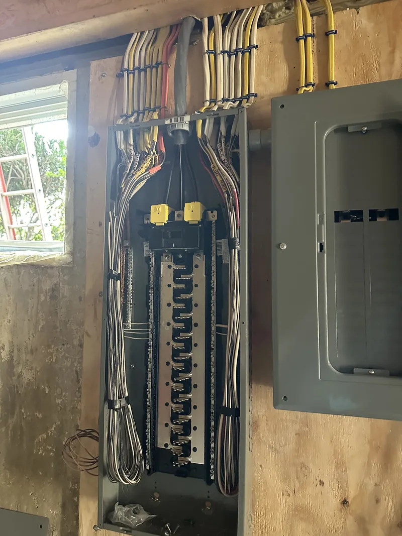 Panel replacement with new feeders dressed and landed — MTL Electric, Long Island