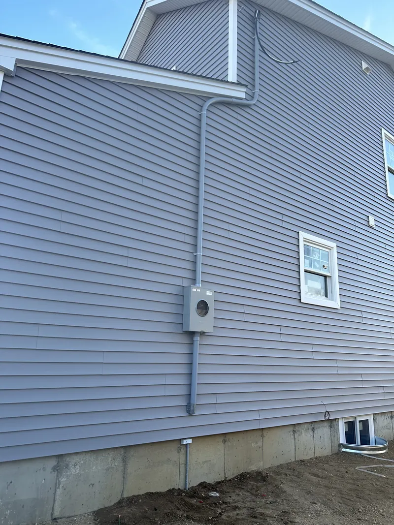 Exterior service on new siding — MTL Electric, Long Island
