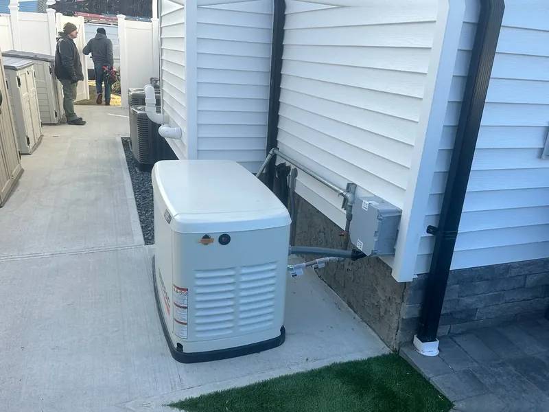 Whole-house standby generator, pad-mounted — MTL Electric, Long Island